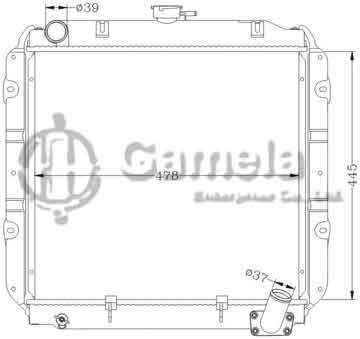 6118041N - Radiator for SUZUKI TATA SUMO MT