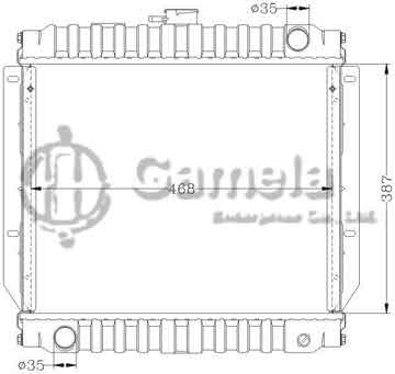 6118048N - Radiator for SUZUKI NISSAN PICKUP MT