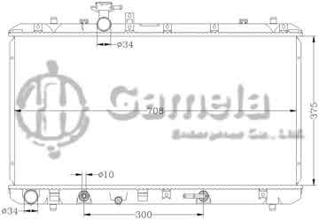 6118049N - Radiator for SUZUKI SX4 '06- AT OEM: 17700-79J00/80J10