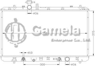 6118051N - Radiator for SUZUKI SX4 '06- AT OEM: 17700- DPI: 2980