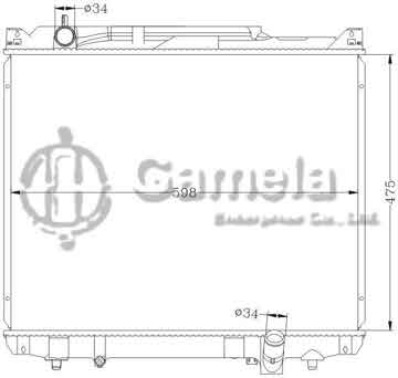 6118054N - Radiator for SUZUKI ESCUDO GRAND '04-06 XL 7 MT