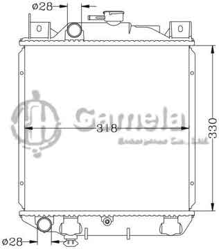 6118056N - Radiator for SUZUKI CULTUS '07- MT OEM: 17700-60B30