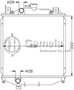 6118057N - Radiator for SUZUKI CULTUS MT OEM: 17700-80E00