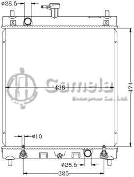 6118063N - Radiator for SUZUKI CARRY '06- AT OEM: 17700-61J10