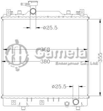 6118065N - Radiator for SUZUKI ALTO '2005- MT OEM: 17700- M79F02