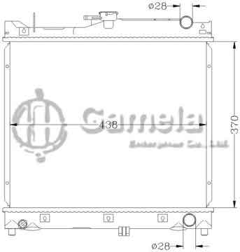 6118066N - Radiator for SUZUKI JIMNY '98- MT OEM: 17700-80A00/81A00/82A00