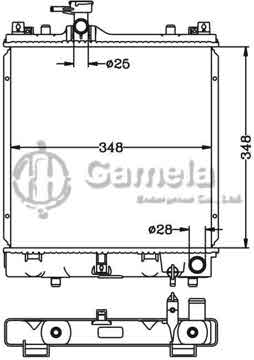 6118068N - Radiator for SUZUKI MT