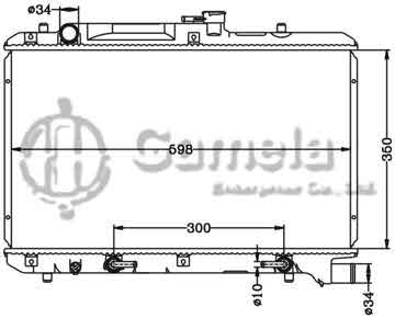 6118069N - Radiator for SUZUKI CULTUS WAGON J18A '96-02 AT OEM: 17700-63G30/63G31