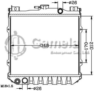 6118077N - Radiator for SUZUKI ALTO '85- MT