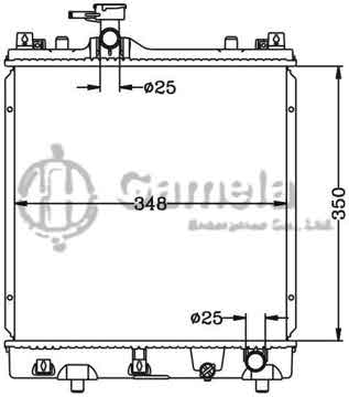 6118078N - Radiator for SUZUKI ALTO '02- 1.1i MT OEM: 17700-79F00/79F01/79F02