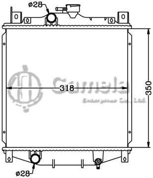 6118079N - Radiator for SUZUKI SWIFT '91- 1.0i/1.3i MT OEM: 17700-80E00