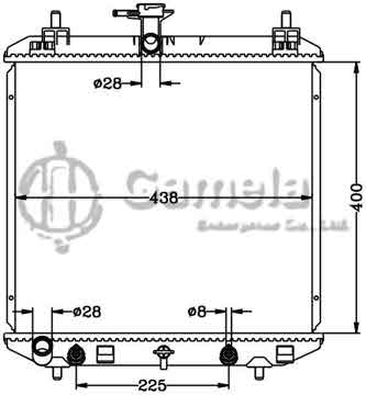 6118081N - Radiator for SUZUKI ALZA '2010- AT