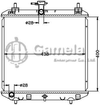 6118082N - Radiator for SUZUKI ALZA '2010- MT