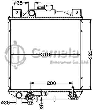 6118083N - Radiator for SUZUKI SWIFT '91- 1.0i/1.3i AT OEM: 17700-