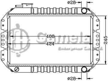 6118087N - Radiator for SUZUKI TATA MT