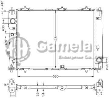 6118089NA - Radiator for SUZUKI TATA MT