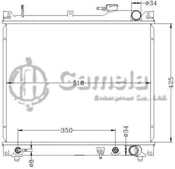 6118091NA - Radiator for SUZUKI VITARA '97- AT OEM: 17700-66D11