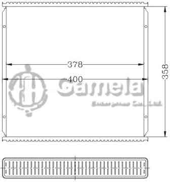 6118092NA - Radiator for SUZUKI TATA