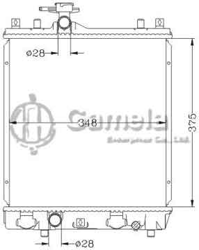 6118096NA - Radiator for SUZUKI IGNIS 1.3/1.5i '03- MT OEM: 17700-80G00