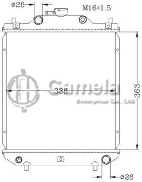 6118097NA - Radiator for SUZUKI TATA ACE