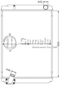 6118106NA - Radiator for SUZUKI TATA ASHOK LEYLAND TRUCK MT