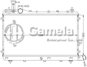 6118107NA - Radiator for SUZUKI TATA MT