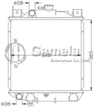 6118110NA - Radiator for SUZUKI SWIFT MT OEM: 17700-