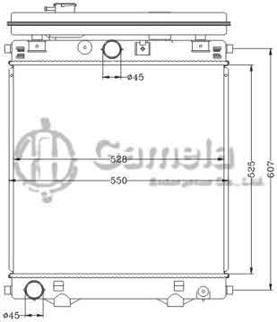 6118111NA - Radiator for SUZUKI Perkins