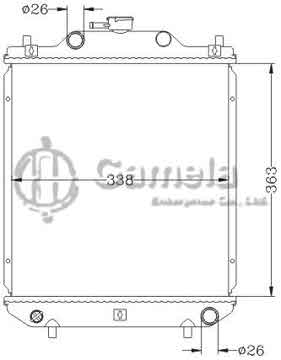 6118112NA - Radiator for SUZUKI TATA ACE