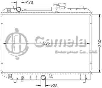 6118114NA - Radiator for SUZUKI CULTUS/SWIFT GA11 '95- MT OEM: 17700-60G00 DPI: 2084