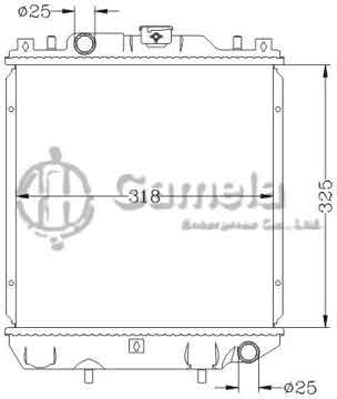 6118116NA - Radiator for SUZUKI ALTO III 1.0 '94-02 MT