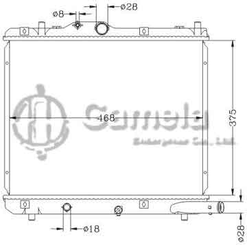 6118117NA - Radiator for SUZUKI SX-4 (DIESEL) '05- MT