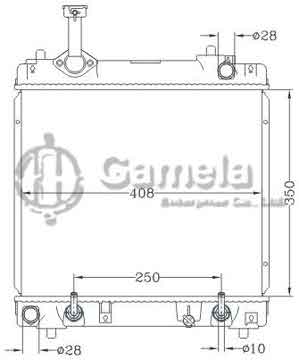 6118119NA - Radiator for SUZUKI AITO '12- AT