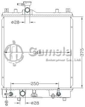 6118120NA - Radiator for SUZUKI IGNIS 1.3/1.5i '03- AT OEM: 17700-79C01