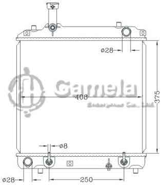 6118121NA - Radiator for SUZUKI A-STAR '05- AT