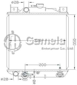 6118123NA - Radiator for SUZUKI SWIFT 1.6i ' 89 - AT