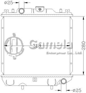 6118124NA - Radiator for SUZUKI ALTO III 1.0 ' 94 - 02 MT