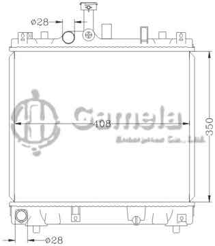 6118126NA - Radiator for SUZUKI NAHLO '2013 MT