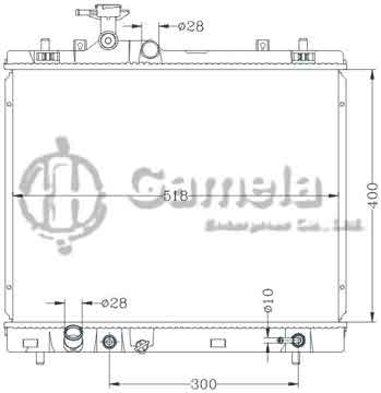 6118127NA - Radiator for SUZUKI TIGER '2012 AT