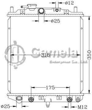 6119003N - Radiator for DAIHATSU MIRA L200/L300/L500/EF '90-98 AT OEM: 16400-