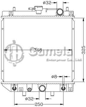 6119017N - Radiator for DAIHATSU CHARADE/PYZAR G201S '93-98 AT OEM: 16400-87F31-000