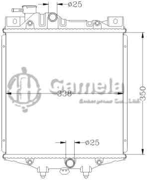 6119019N - Radiator for DAIHATSU CHARADE '87-92 1.0L L3 MT OEM: 16400-87767 DPI: 222