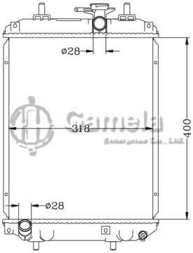 6119024N - Radiator for DAIHATSU CHARADE 1.0i 12V '03- MT