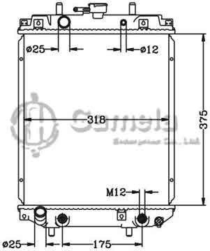 6119027N - Radiator for DAIHATSU MIRA/OPTI/MOVE '98-01 AT OEM: 16400-97208-000 16400-97217-000