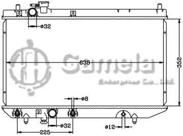 6119029N - Radiator for DAIHATSU CHARADE '90-93 G102S/G112S AT