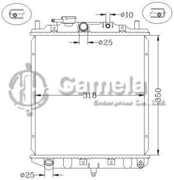 6119034NA - Radiator for DAIHATSU MIRA L210 '90-98 MT OEM: 16400-