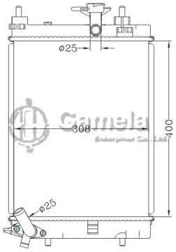 6119044NA - Radiator for DAIHATSU CUORE 1.0 ' 07 - MT OEM: 16400 - B2190