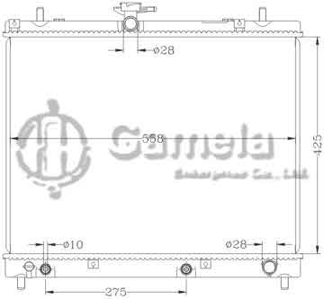 6119047NA - Radiator for TOYOTA RUSH '08 - AT DAIHATSU BE-GO '06 - AT OEM: 16400-B1141/B1150