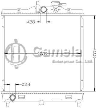 6121011AN - Radiator for HYUNDAI KIA PICANTO '04- MT OEM: 25310-07100