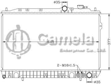 6121014N - Radiator for HYUNDAI ELANTRA/LANTRA '90-95 MT OEM: 25310-28000/28200/28A00